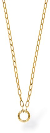 Purelei Glow Charm Kette Damen – Edelstahl Halskette mit Karabinerverschluss für Charms – Verstellbare Gliederkette 40–45 cm – Minimalistische Charm Kette für individuellen Schmuck