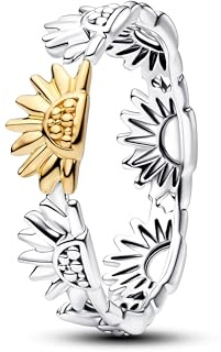 PANDORA Damenring Zweifarbig Sonnenblume 164702C00