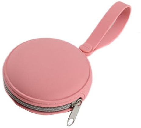 Bolsa de almacenamiento de silicona suave para entrenamiento de perros con | cremallera, transportador de recompensas portátil para mascotas, para galletas, aperitivos de carne seca durante la