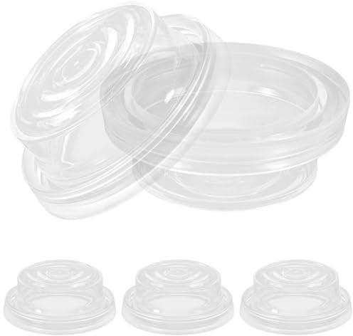Totority Accessoires en Silicone Fournitures D'allaitement Compatibles Lot de 4 Pompe à Vide Souple, Coupelles Taille Petite Pièces Solide et Sûres pour Tire-lait Électrique et Manuel