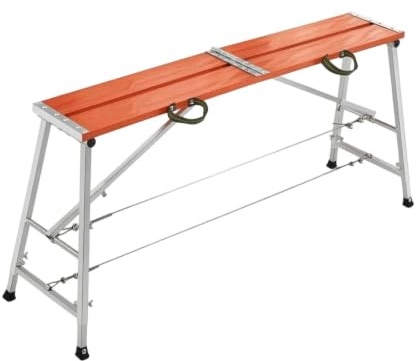 YWMJZEU Piattaforma di Lavoro con Maniglie Laterali Antiscivolo Ponteggio Pieghevole Salvaspazio Trabattello per Artigiani, Imbianchini, Ristrutturazione, 200 30 Cm