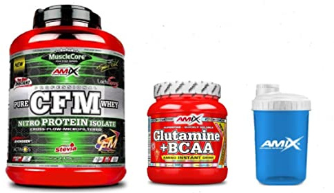 AMIX MuscleCore CFM Nitro Protein Isolate - 2 kg milk Vanilla + Bcaa Zero + Mezclador