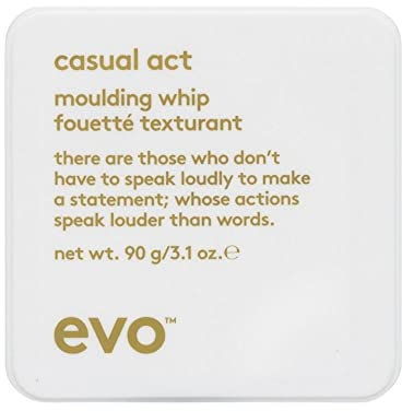 EVO casual act moulding whip, Styling-Creme für alle Haartypen, kurze bis mittlere Länge, für flexiblen Halt und Glanz, vegan, ohne Sulfate, 90 g