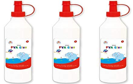PVA-Kleber, 500 ml, Weiß, 3 Stück