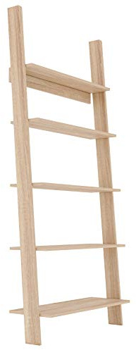 Target Home Bücherregal 5-stöckiges Leiterregal (85 cm, Eiche Sonoma)