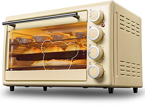 Four Électrique Automatique Multifonctionnel ，Ménage 30L Grande Capacité Cuisson Intelligente Rétro Comptoir Four Électrique Four À Micro-Ondes Électrique Utile