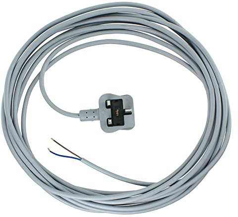 SPARES2GO Mains Cable Power Lead & Plug Compatible with Shark Vacuum Cleaners (8 Metres)