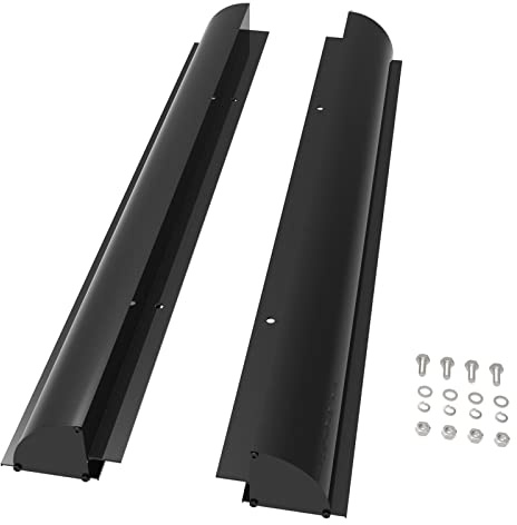 enjoy solar Support de panneau solaire en aluminium de 670 mm, guide de toit de retenue en noir avec trous pré-percés, idéal pour les camping-cars, caravanes et bateaux.