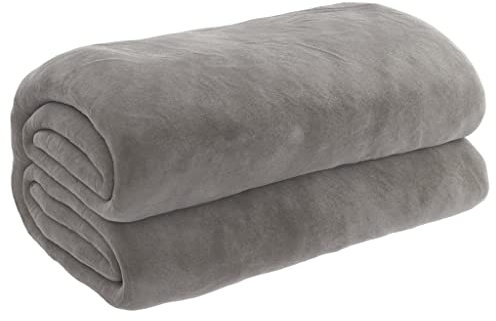 vidaXL Weighted Blanket with Removable Cover, 200 x 220 cm, Grey, 13 kg - Comforting Pressure Cotton Fabric for Calming Sleep Experience