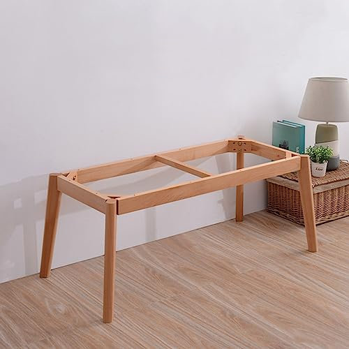 Tischgestell Holz, Buche Tischbeine,Höhe 45cm Robuste Holz-DIY-Möbel-Tischbeine,Couchtischbeine mit Schrauben für Küchen & Ess DIY-Tisch Tischfüße Holz Möbelfüße (122x62cm)