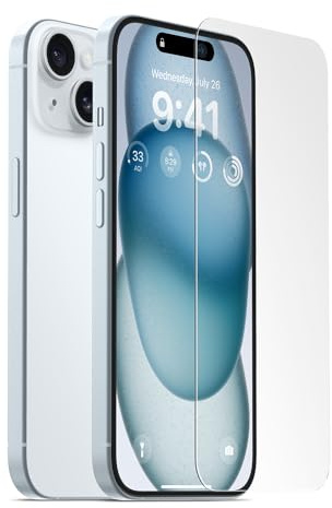 elago Vetro Temperato+ Proteggi Schermo Compatibile con iPhone 15