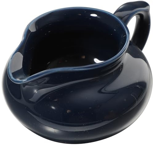 HOLIDYOYO Sauciere Aus Keramik Servier-Untertasse Mini-Kaffee-Milchkännchen Krug Gravy-Ausgießer Gewürzbehälter Zuckerdose Spender Dip-Schüssel Blumenvase Dekor Blau