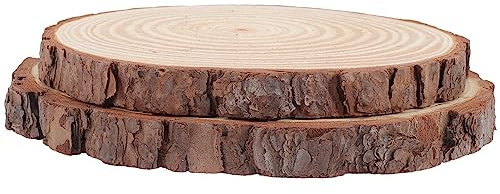 Operitacx 2 Stück Holz-Trittsteine ​​Für Den Gartenweg Garten-Stufensteine Dekorative Gehwegpflastersteine ​​Für Den Außenbereich Rasen Hof 7 8 Zoll