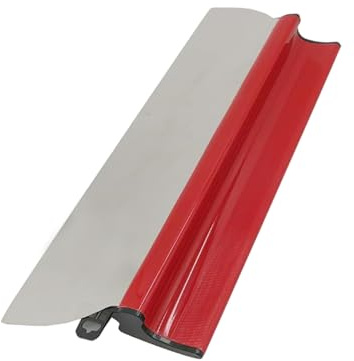 HAPPOW Durable Drywall Skimming Blade 25cm,Skimming Blade, Comfort Grip Skim Coat Spatula Blade, Smoothing & Knockdown Drywall Trowel for Drywall/Wallboard(Red)