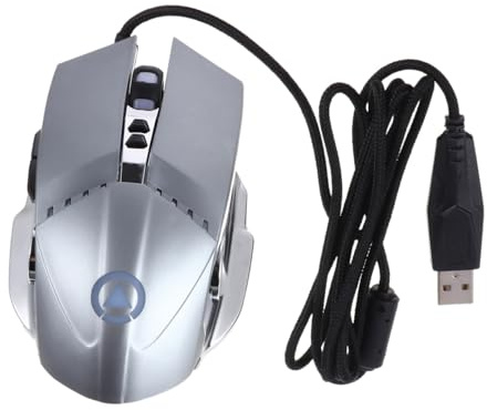 jojofuny Gaming Filaire Ergonomique avec Dpi Éclairage Respirant Compatible avec Pc Et Laptop