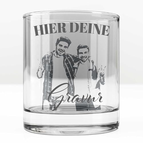 Kiwistar Whiskyglas graviert 0,320l mit Wunschgravur Foto Name Jahr oder Spruch - Tumbler personalisiert als Geschenk zum Geburtstag, Jubiläum, Vatertag oder Vereinsfest - Individuell und stilvoll