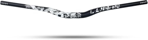 LUNJE Cykelstyre för mountainbike, 31,8 mm, 35/50/70/90/120 mm stigningsalternativ, 780 mm skärbar bredd, lätt T6 luftfartsaluminium för MTB Trail pendlarcyklar, hållbart ergonomiskt kameleontmönster