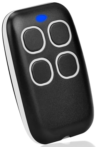 Control remoto universal para puerta de 250 a 915 MHz, 4 en 1 mando a distancia para puerta Rolling Code universal multifrecuencia, radiocontrol para puerta programable con lista de compatibilidad