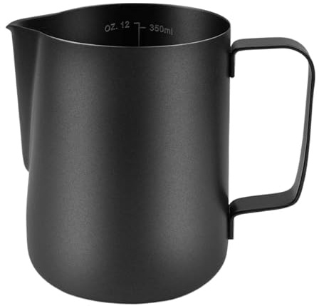 Milk Frothing Pitcher, Brocca for schiuma di latte in acciaio inossidabile 350 ml Espresso Cottura a vapore for macchine Cappuccino Latte Art