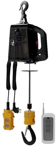 Argani elettrici Micro Paranco Elettrico 220V Gru Portatile Per Uso Domestico Piccolo Sollevamento Condizionatore D'aria Senza Fili Verricello elettrico