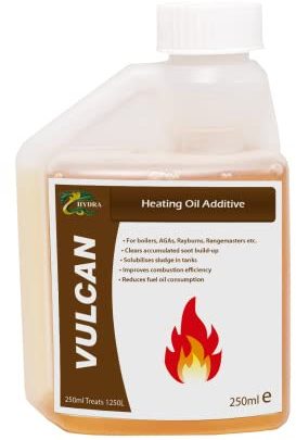HYDRA VULCAN Heating oil additive, 250ml treats up to 1,250 litres, additive for kerosene, additive for heating oil, heating oil for home additive, additive for kerosene