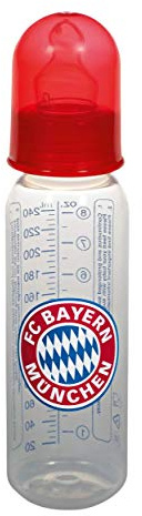 FC Bayern München Babyflasche Logo, Babytrinkflasche, Nuckelflasche, Flasche FCB