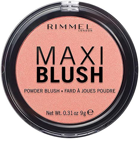 Rimmel London Fard in Polvere Maxi Blush, Powder Blush Pesca a Lunga Durata, Formato Maxi, 001 Third Base, 9 g