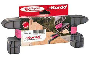 Enrouleur de cordeau LE KORDO 20 m de fil fluo rose diamètre 1,5 mm 15 cm - 400442