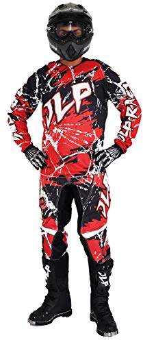 JLP RACING TENUE PANTALON MAILLOT GANTS MOTO CROSS QUAD ENDURO VTT BMX MTB ENFANT ROUGE