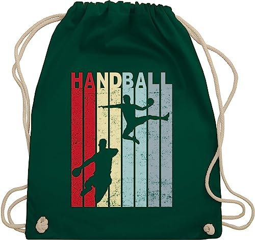 Turnbeutel Rucksack - EM 2026 Trikot Ersatz - Handballspieler Geschenk Handball Geschenke I - Unisize - Dunkelgrün - sporttasche kinder handballbeutel handballer wm 2007 turnsack kinderturnbeutel