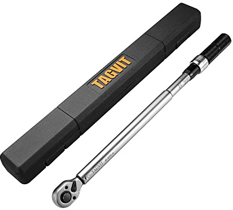 TAGVIT Chiave Dinamometrica 1/2, Alta Precisione ±3%, 40-400NM Professionale Chiave Dinamometrica con Scatola di Immagazzinaggio Per Auto Moto Riparatori