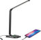 KEPEAK Lámpara de escritorio LED de brillo ajustable, lámpara de mesa de control táctil LED, 5 niveles de brillo, con ahorro de energía(Negro)