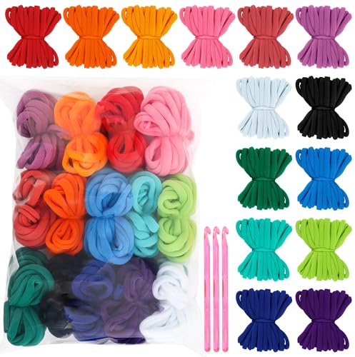 Anglecai Loom Topflappen-Schlaufen, Webstuhl-Set für Topflappen, Webstuhl, Schlaufen, Weben, Bastelschlaufen, mit 3 Häkelnadeln, kompatibel mit 17,8 cm Webwebstuhl, 336 Stück