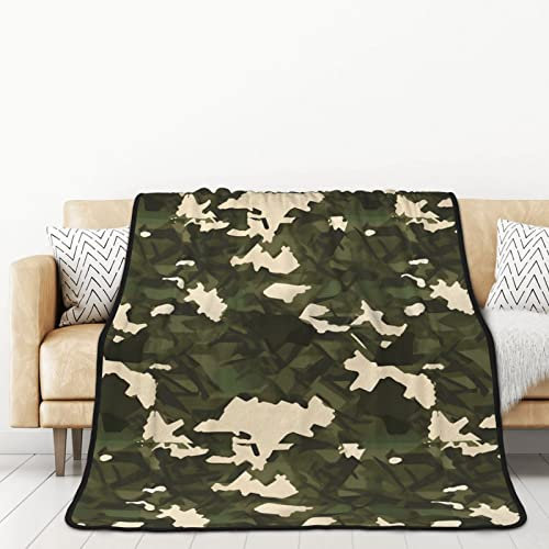 TORONG Doppelseitige Flanell-Armee-Tarndecke für Erwachsene für Auto, Bett, Nickerchen, warme bequeme Decke