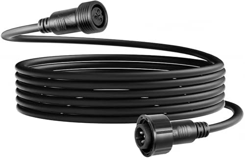 wecan Câble d'extension DMX XLR étanche de 3 m DMX, convertisseur de prise externe DMX pour éclairage de scène, main dans la main, câble DMX étanche à 3 pôles