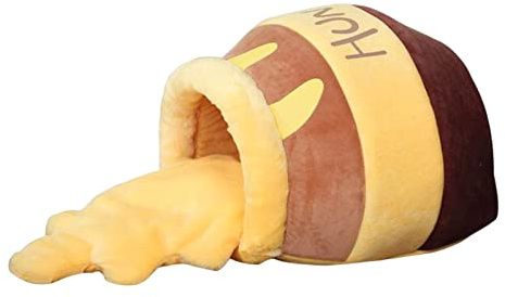Honey Pot Pet Cat Bed Soft Cave Nest Sleep Bed Kennel with Mat, Honey pot