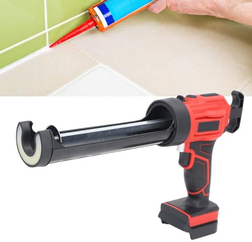Cordless Caulking Gun, Rechargeable Speed Adjustable Electric Caulk Gun with LED Light, Automatic Retraction System, Caulking Tool for Filling, Sealing for Home Renovations