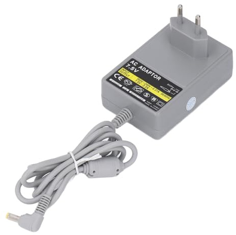 Plyisty Netzteil Ladegerät für PS One Konsole, 7,5 V AC, Wandladegerät mit Ladekabel, EU-Stecker, 100 V bis 240 V