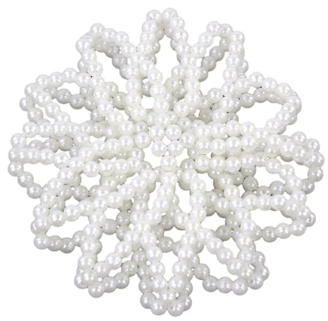 WATERBELINE Elegantes Haarnetz Für Frauen Haarknotennetz Elastisches Künstliches Haarnetz Snood Großes Haarknoten Abdeckungsnetz Ballett Zubehör Frisur Zubehör