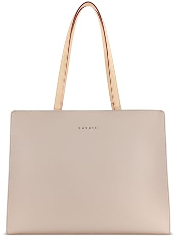 bugatti Ella Business System Bag - elegante Aktentasche mit 13-Zoll-Laptopfach in Beige