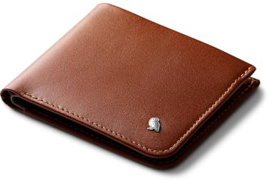 Bellroy Hide & Seek – schlanke Lederbörse, optional RFID-Schutz (max. 12 Karten und Scheine)- Sienna