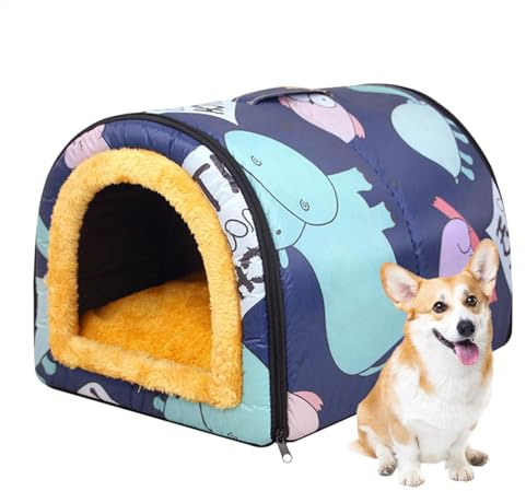Hundehöhle im Freien,Hundehöhlenbett, Haustierhaus, Rutschfestes