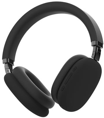 groov e Fusion Wireless Headphones - Active Noise Cancelling Headphones with 32Hrs of Audio Playback - Bluetooth & 3.5mm Audio Jack - Black