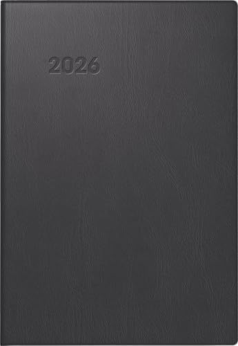 BRUNNEN Taschenkalender Mod. 723 2026 | A7, Kunststoff, schwarz