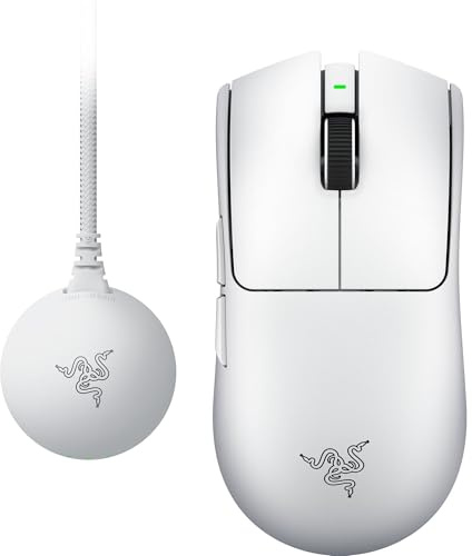 Razer Viper V4 Pro - Mouse da gaming wireless simmetrico per eSport - Ultraleggero 50 g - HyperSpeed Gen-2 polling a 8 KHz - Sensore Focus Pro 50K - Rotella di scorrimento ottica - PC/Mac | Bianco
