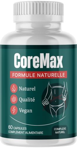 CoreMax Gélules - Ingrédients Naturels pour Hommes et Femmes - 60 Capsules pour 1 Mois