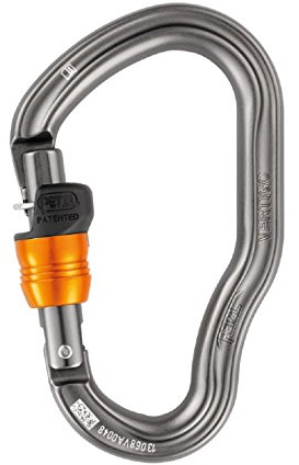 Petzl, Vertigo Wire-Lock Park (10 Stück), Karabiner mit verstärkter Konstruktion für Progressionskabel, grau, 10 Stück, Unisex Erwachsene