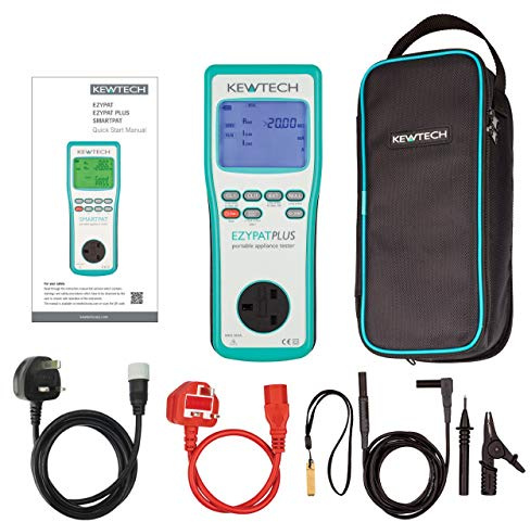 KEWTECH EZYPAT PLUS BATTERY & MAINS OPERATED PAT TESTER. APPLIANCE SAFETY TESTER