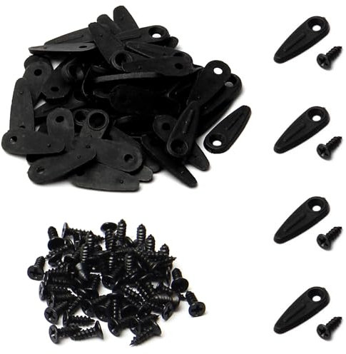 MroMax Kunststoff-Bilderrahmen zum Drehen von Bildern, 20 Stück, Schwarz, MRO191028H-0429, schwarz, 100pcs