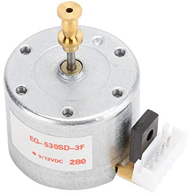 Vbestlife Motor de giradiscos, Motor de giradiscos con grabadora de Discos de Vinilo DC 12V de 3 velocidades, con Orificio de Montaje de 25 mm para la mayoría de los giradiscos de 3 velocidades
